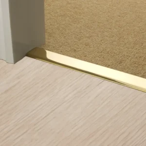 polished brass door trim