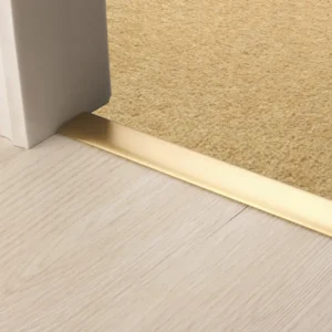 satin brass door trim